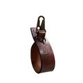 Oxxeløkka 30 cm - Cognac Karabinkrok flat - Antikk messing