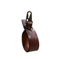 Oxxel&#248;kka 30 cm - Cognac Karabinkrok flat - Antikk messing