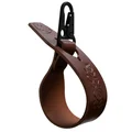 Oxxeløkka 30 cm - Cognac Karabinkrok flat - Svart matt