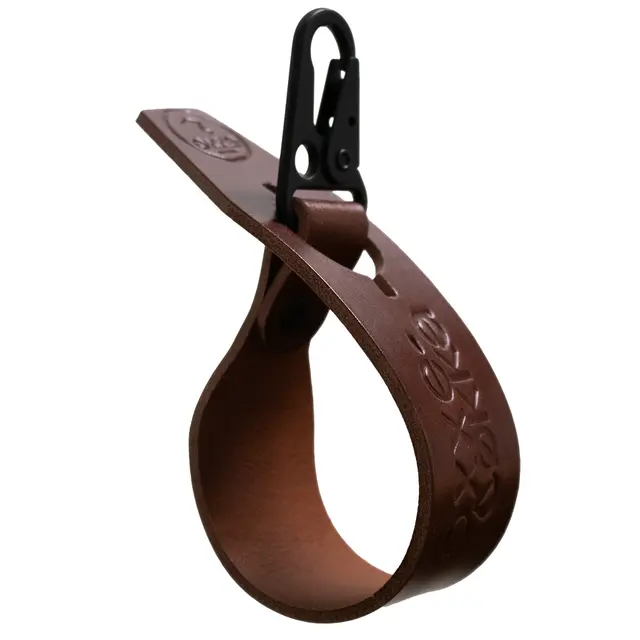 Oxxeløkka 30 cm - Cognac Karabinkrok flat - Svart matt 