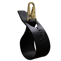 Oxxel&#248;kka 30 cm - Svart Karabinkrok flat - Messing