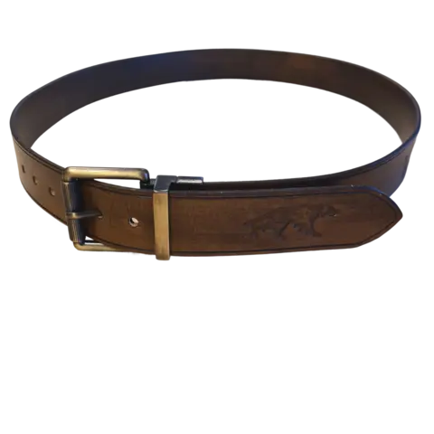 Belte 105 cm - Engelsk setter Messing spenne - flyttbar