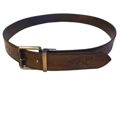 Belte 120 cm - Engelsk setter Messing spenne - flyttbar 