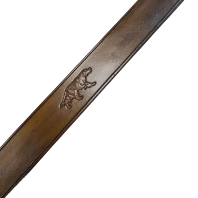 Belte 120 cm - Engelsk setter Messing spenne - flyttbar 