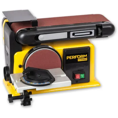 PD150BDS bånd- og skivesliper 230 V Perform – 100 mm bånd og 150 mm skive