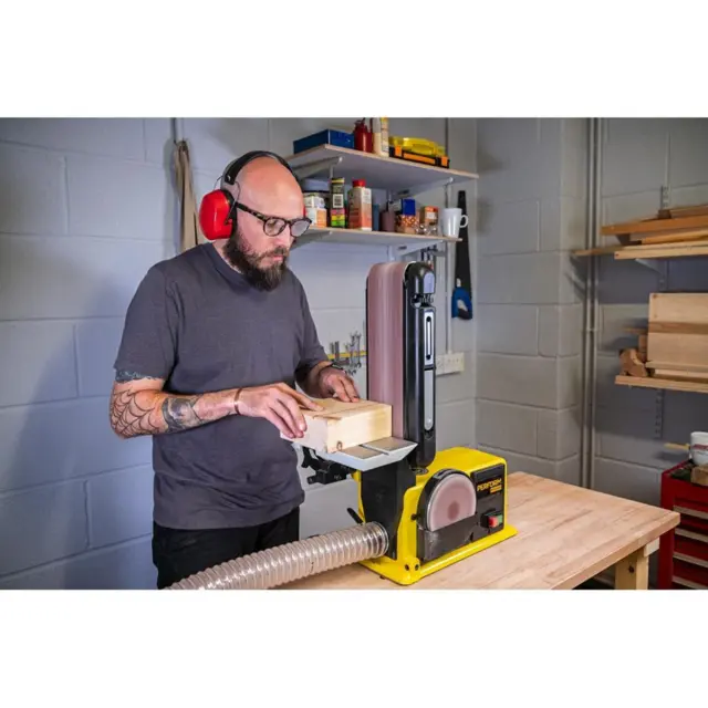 PD150BDS bånd- og skivesliper 230 V Perform – 100 mm bånd og 150 mm skive 