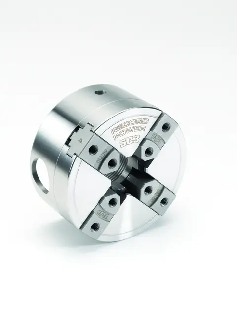 SC3 chuck-pakke 1" × 8 TPI Planskive 87 mm Record Power 