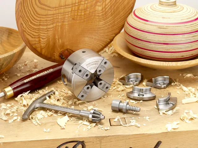 SC3 chuck-pakke 1" × 8 TPI Planskive 87 mm Record Power 