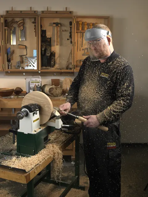 Pathfinder elektronisk tredreiebenk Record Power 