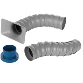 Justerbar Avsugsslange 63.5 mm (2.5") LOC-LINE For Tredreiing 660 mm