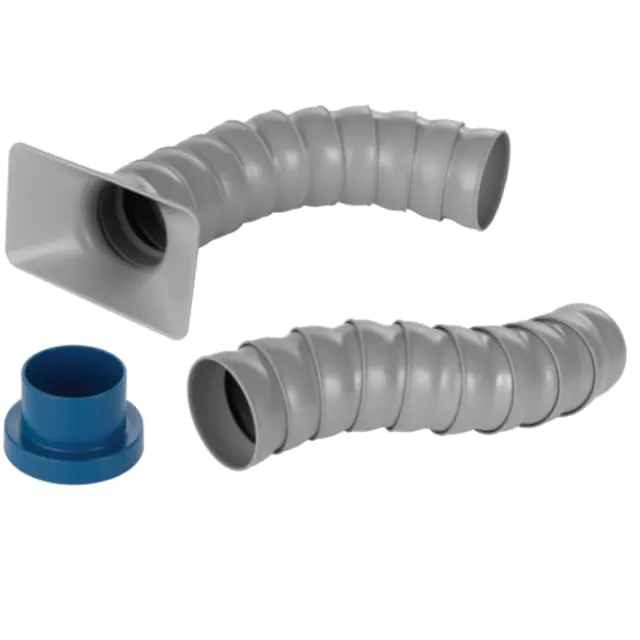 Justerbar Avsugsslange 63.5 mm (2.5") LOC-LINE For Tredreiing 660 mm 