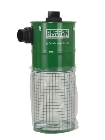 CamVac Veggmontert Syklonoppsamler 150L 2 stk. 100 mm koblinger, Record Power