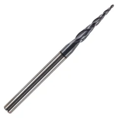 Spiralfres, konisk kule. R= 0,5mm Opp-Kutt, 4mm tange. Skjærelengde 20,5mm