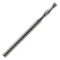 Spiralfres, Ø 3.175mm (1/8").  Rett Not 2-Skjærs, Ned-Kutt. Skjærelengde. 15mm