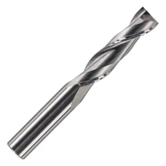 Spiralfres, Ø 8mm.  Rett Notfres 2-skjærs, Opp-Kutt. Skjærelengde. 42mm