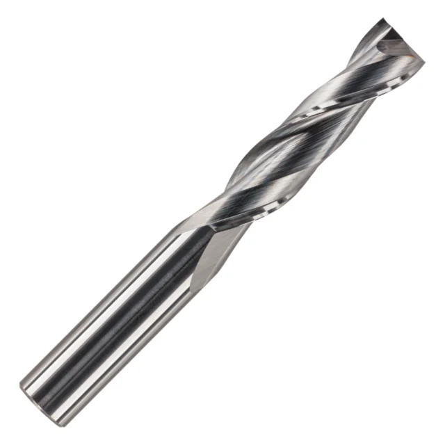 Spiralfres, Ø 8mm.  Rett Notfres 2-skjærs, Opp-Kutt. Skjærelengde. 42mm 