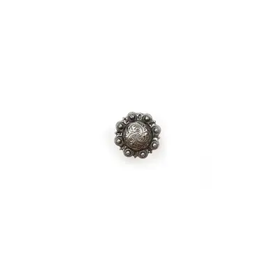 Concho postskrue -Old silver-12 mm 10pak 