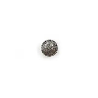 Concho postskrue -Old silver-12 mm 10pak