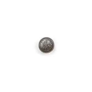 Concho postskrue -Old silver-12 mm 10pak