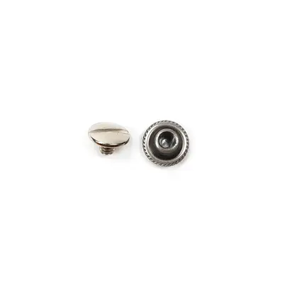 Concho postskrue -Old silver-12 mm 10pak 