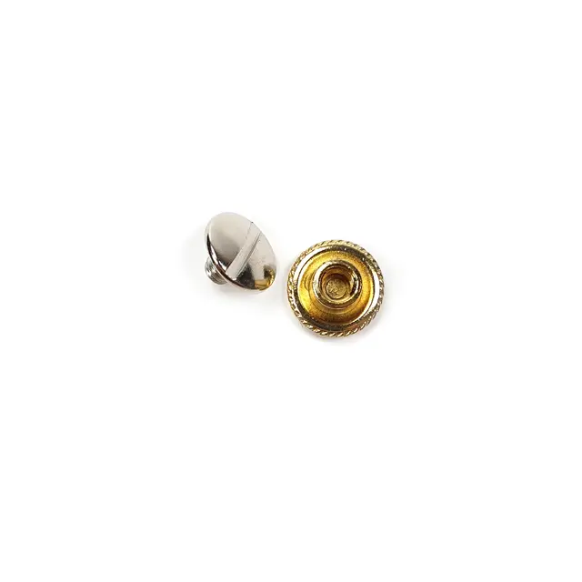 Concho postskrue -Messing-12 mm 10pak 