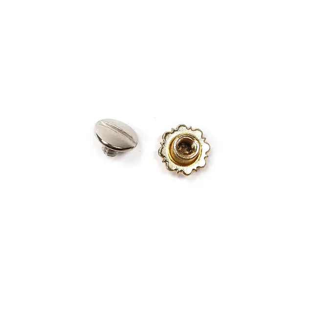 Concho postskrue -Messing-12 mm 10pak 