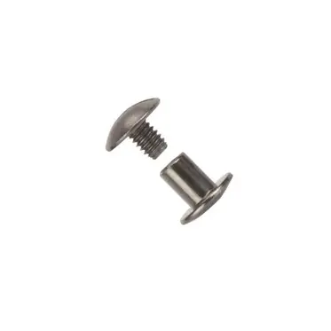 Chicago postskrue 6 mm - Svart 10 pak 