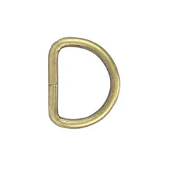 D-ring-sveiset AM 32 mm - 6 pak Antikk messing