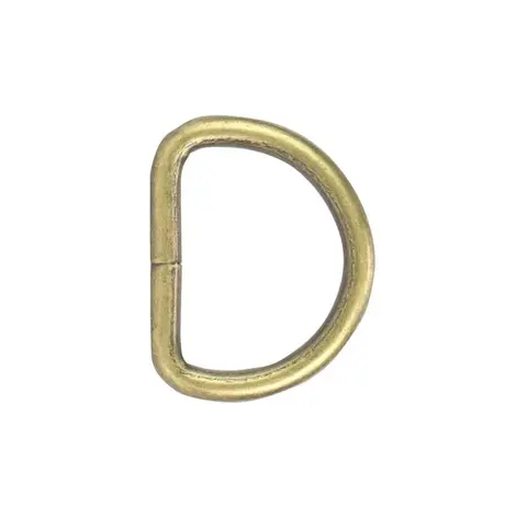 D-ring-sveiset AM 32 mm - 6 pak Antikk messing