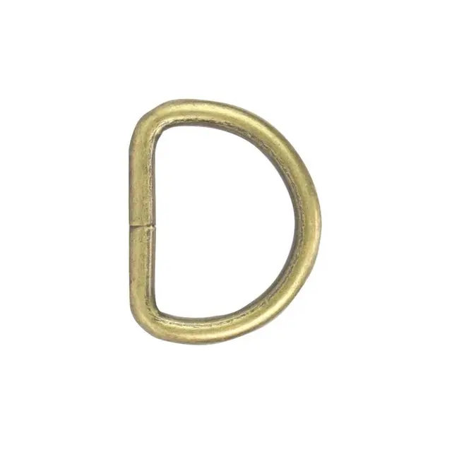D-ring-sveiset AM 32 mm - 6 pak Antikk messing 