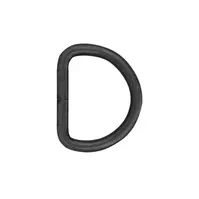 D-ring-sveiset Svart 32 mm - 6 pak