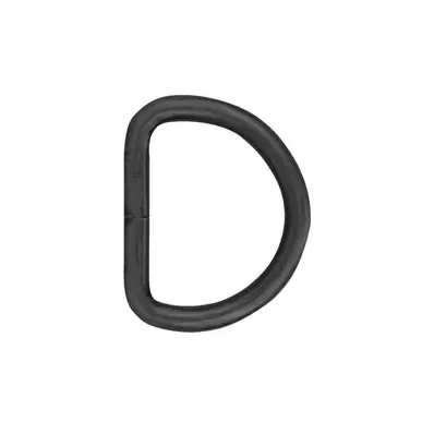 D-ring-sveiset Svart 32 mm - 6 pak 