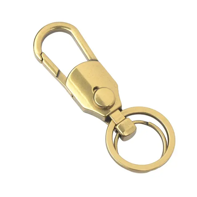 Nøkkelring karabinkrok - dobbel Old English Brass 