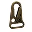 Karabinkrok flat 20 mm - Antikk messing
