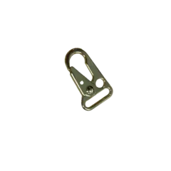Karabinkrok flat 20 mm - Messing