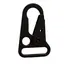 Karabinkrok flat 20 mm - Svart matt