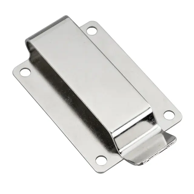 Belteklips 38 x 67 mm - NP Nikkelfarge 