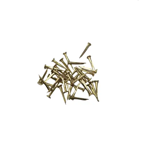 Messing tacks for skos&#229;ling -12,7 mm Massiv messing