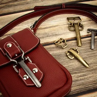 Veskelås 25 mm - Cinch Clasp - Gunmetall 