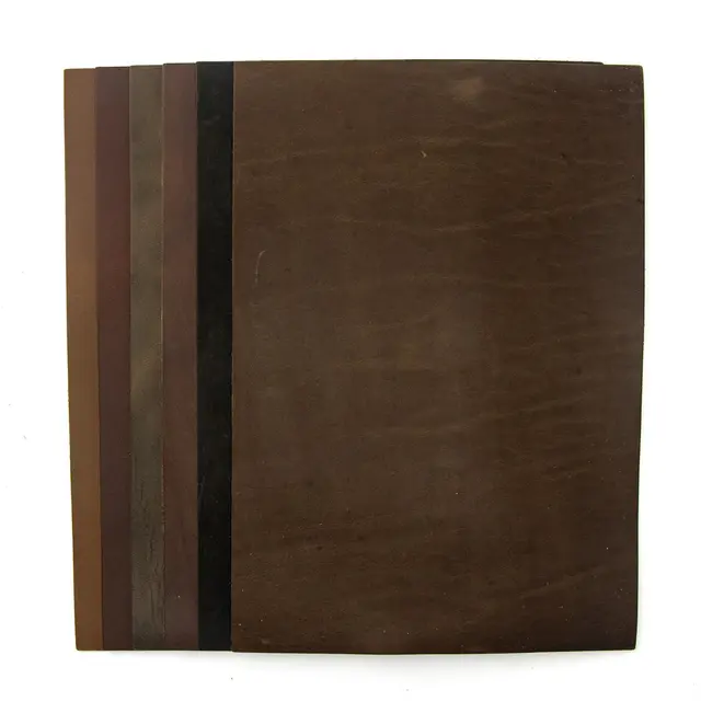 Lærside 1.6-2.0 mm Mixpak.35x25 cm-6 stk Horween - MIX 