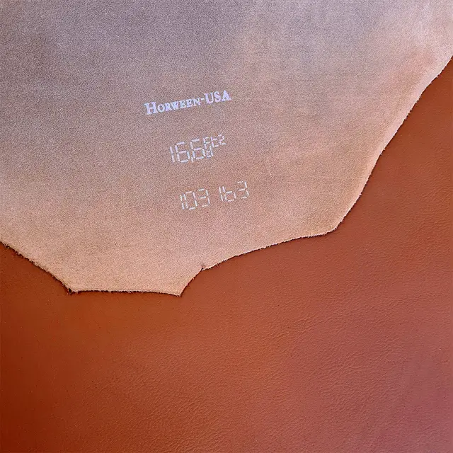 Lærside 2.0 -2.3 mm . vegetabilsk - B Horween - Brun 