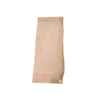 Sålelær 6 mm, stripe ca.30/28 x 70 cm Vegetabilsk garvet