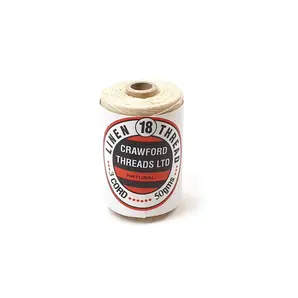 Lintr&#229;d 18/3  vokset - hvit 50 gr. Tynn