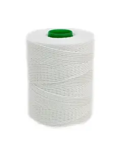 Tr&#229;d polyester flettet / vokset - hvit 1.2 mm - 500 m