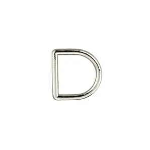 D-ring-sveiset nikkel 20x3.0mm - 4 pak