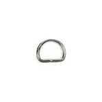 D-ring-sveiset nikkel 17/3,4 mm -10 pak