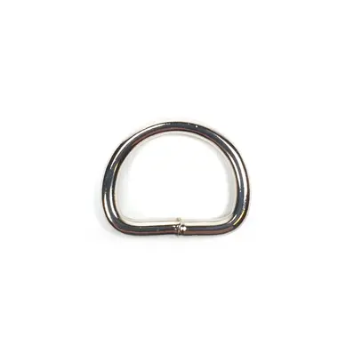 D-ring-sveiset nikkel 26/4,6 mm -10 pak 