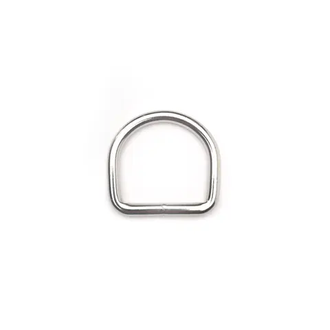 D-ring-sveiset nikkel 40/6 mm