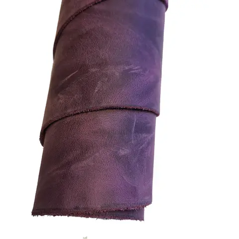 Crazy Horse &quot;Wax&quot;- Pull-up Avkapp! Vegetab. Garvet  Lilla 30x30 cm
