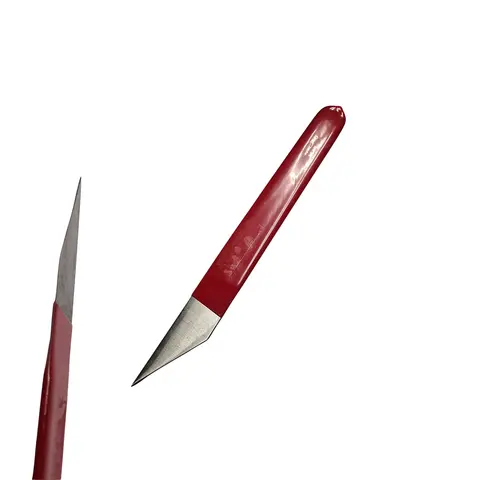 Skomakerkniv m/ gummih&#229;ndtak- Rett 230 x 24 mm